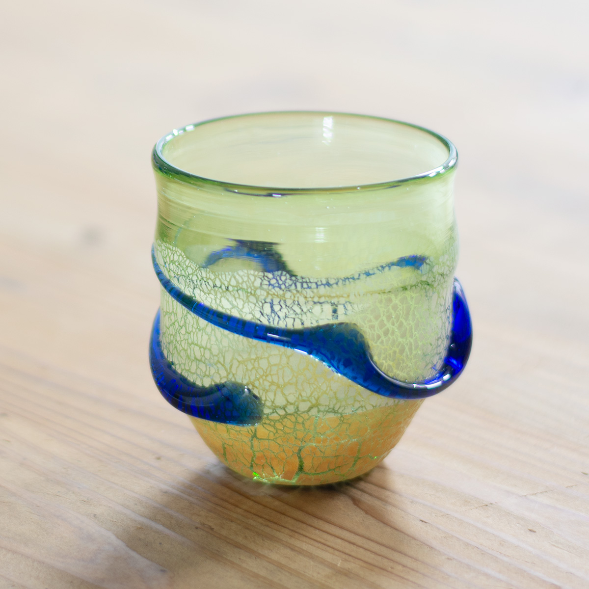 楽天市場】宙吹ガラス工房虹 稲嶺盛一郎 琉球ガラス 土紋波巻宙吹