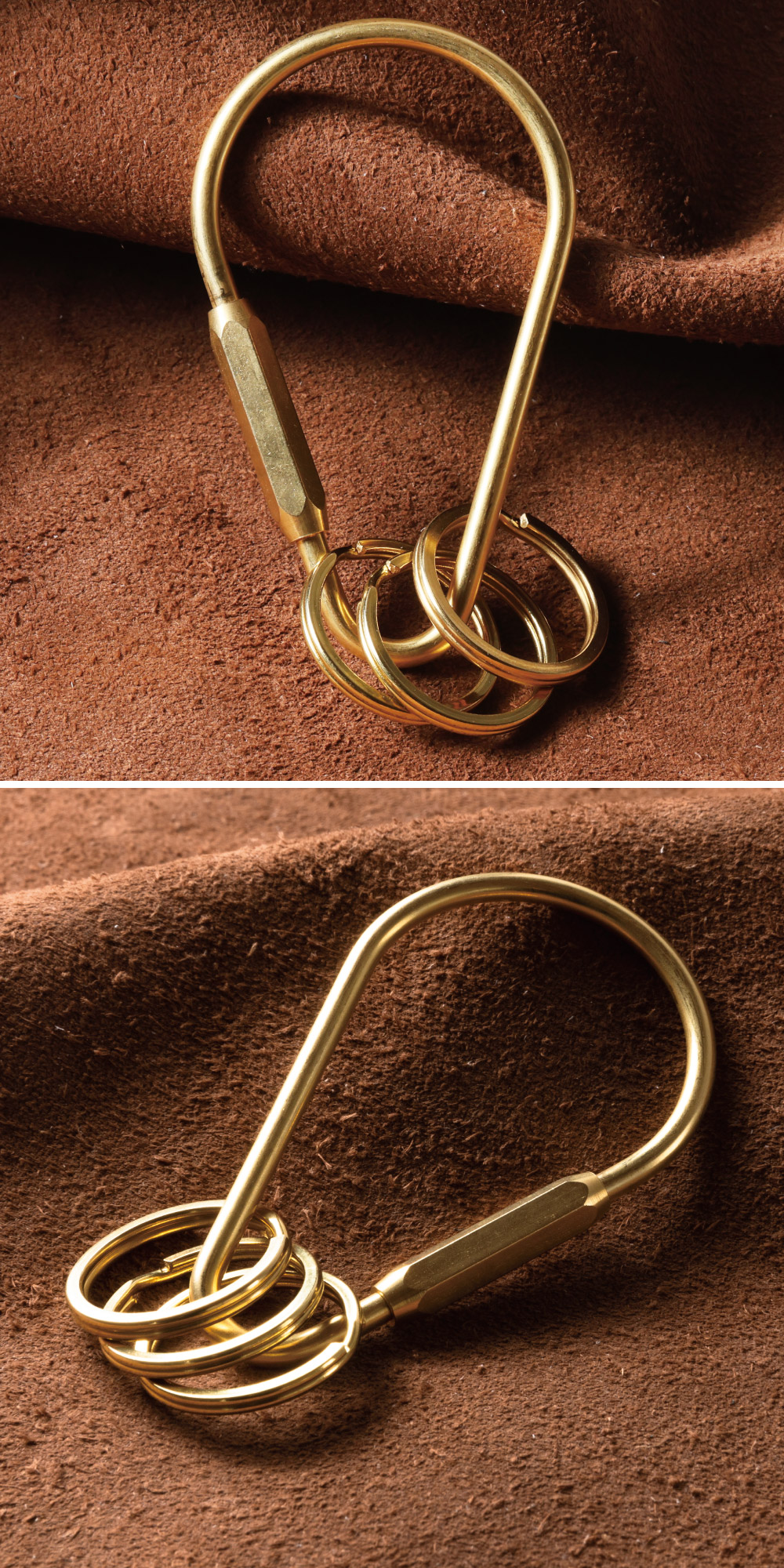 楽天市場】真鍮 O型 / D型 / 洋ナシ型 カラビナ スクリューロック 二重