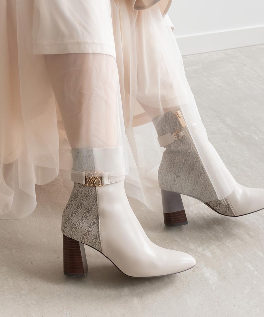 SALE】2WAY モノグラムデザインショートブーツ｜RANDA公式サイト