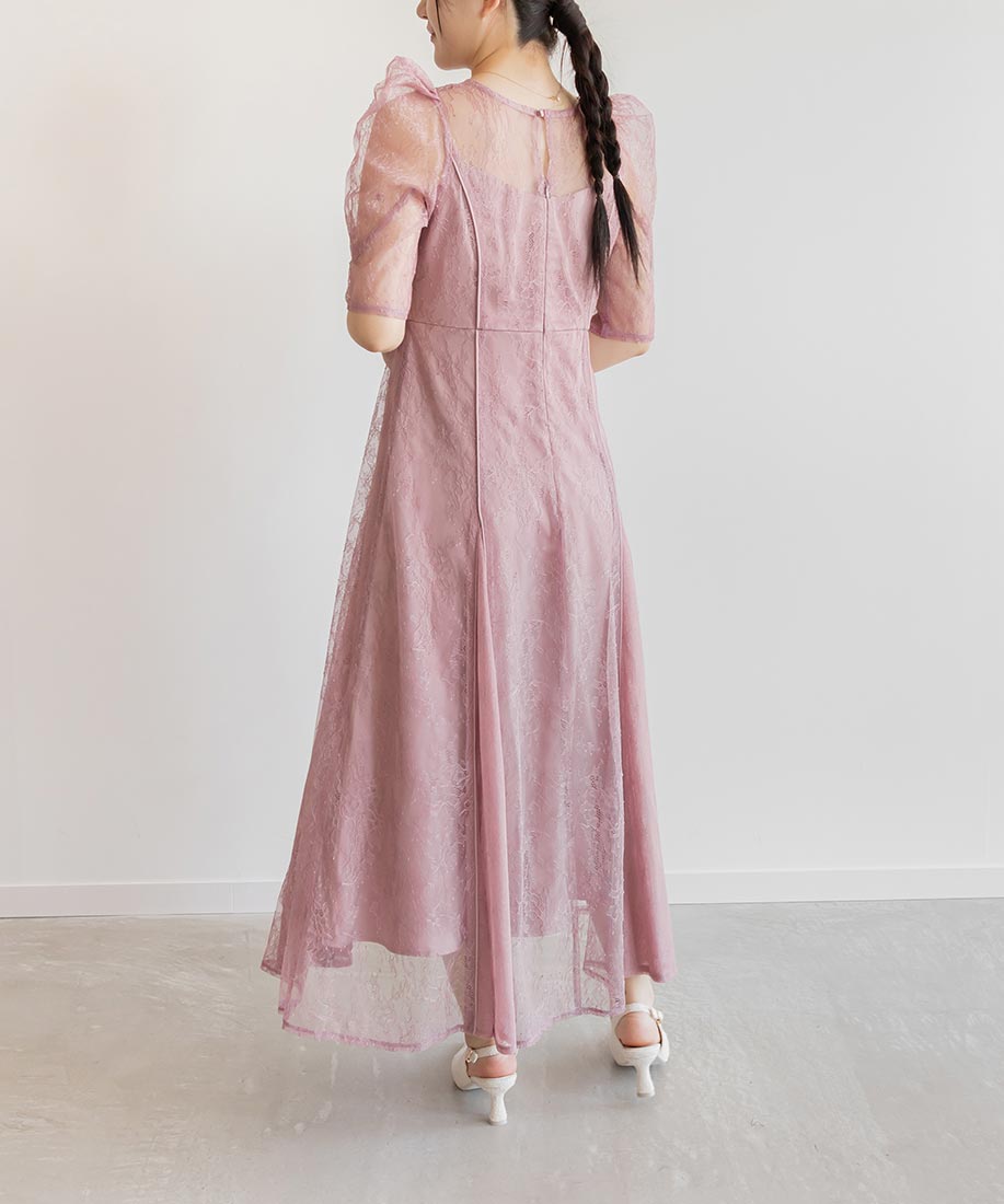 SALE】総レース切り替えパイピングワンピースRANDA公式サイト