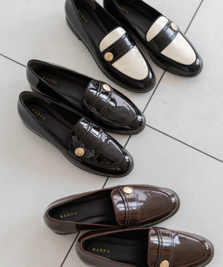 SALE】晴雨兼用 モノグラムパーツローファーシューズRANDA公式サイト