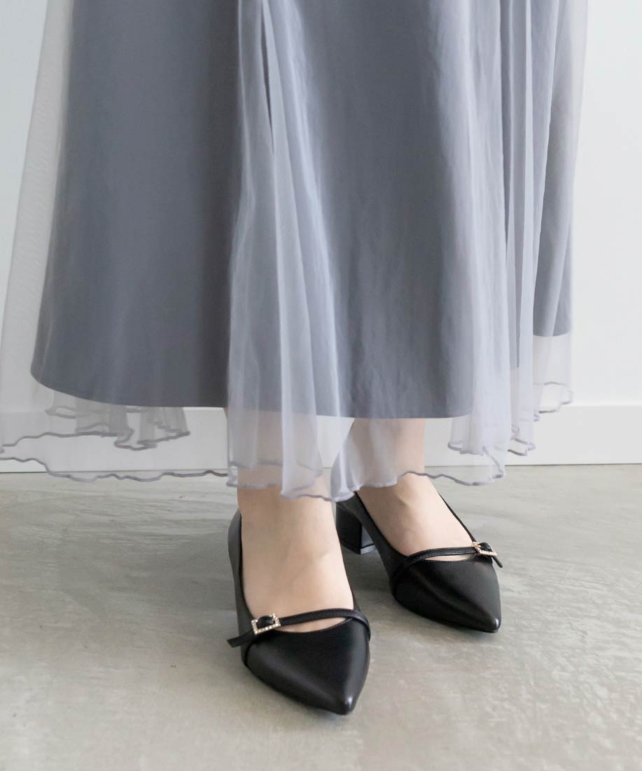 SALE】ビジューバックル ポインテッドトゥパンプスRANDA公式サイト