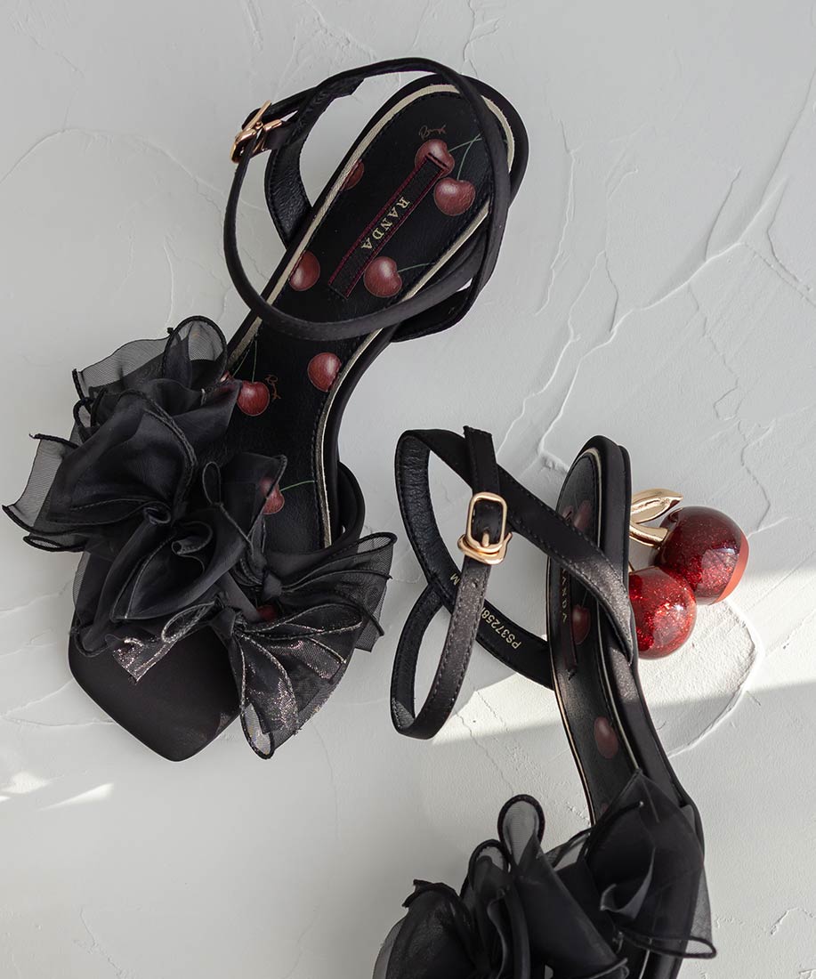 Cherry＆Strawberry】チェリーヒールストラップサンダルRANDA公式サイト