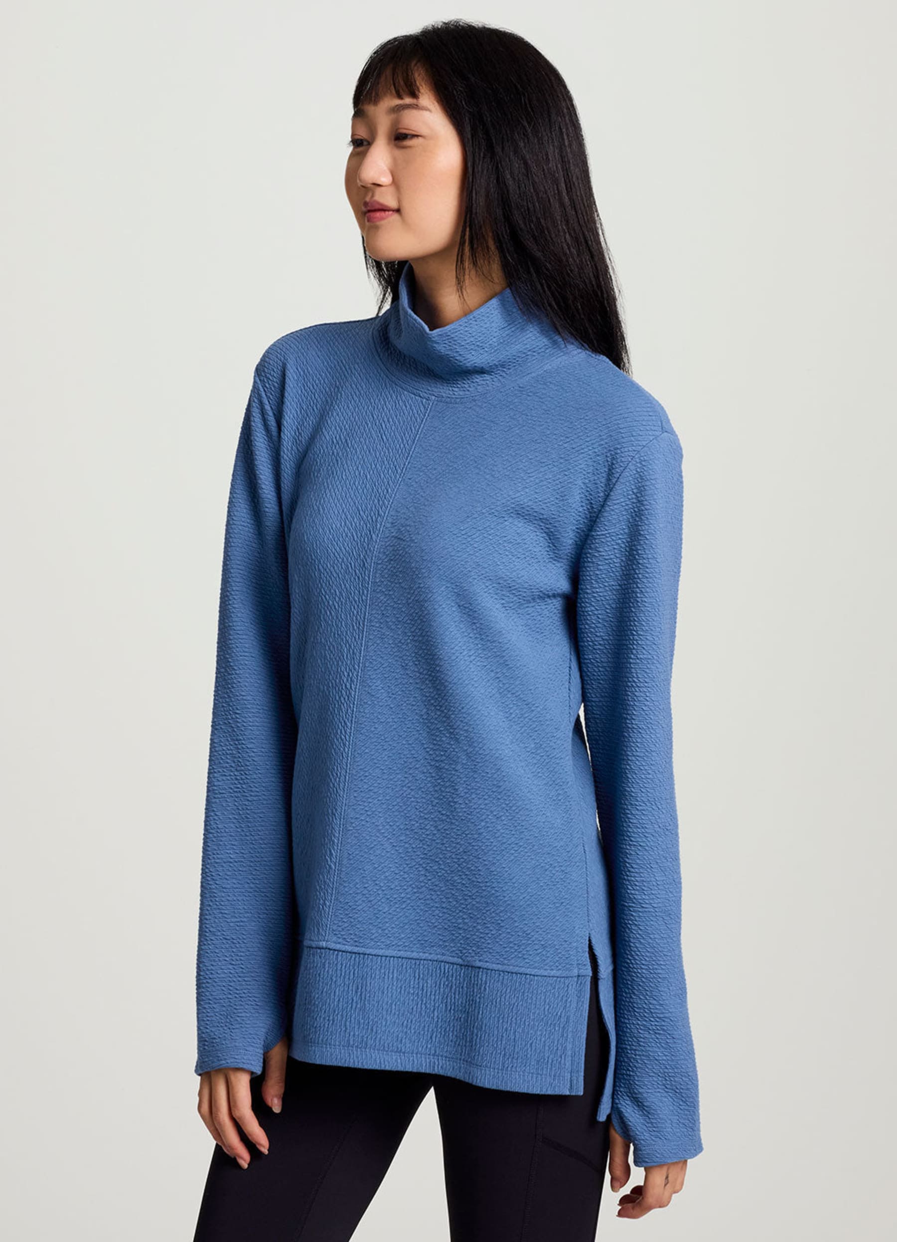 Studio Jacquard Mock Neck Pullover - RBX Active