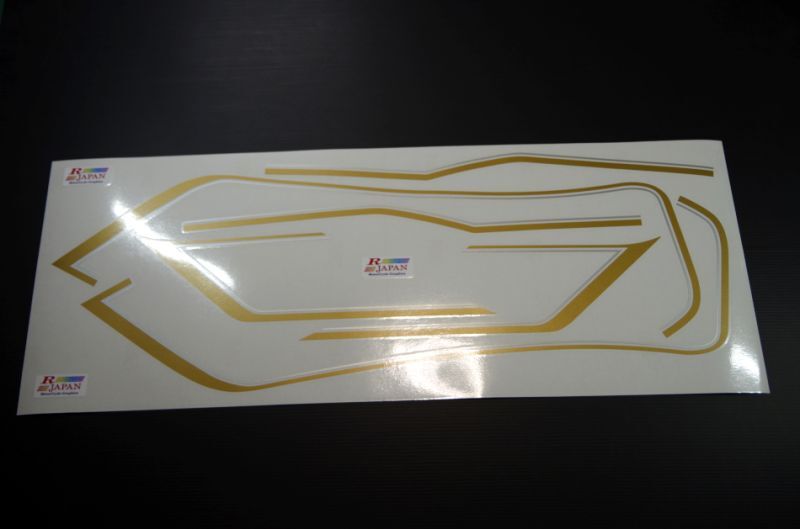 ZRX-2＆ZRX400 Mk-2タイプデカール 薄ゴールド／薄シルバー RJAPAN