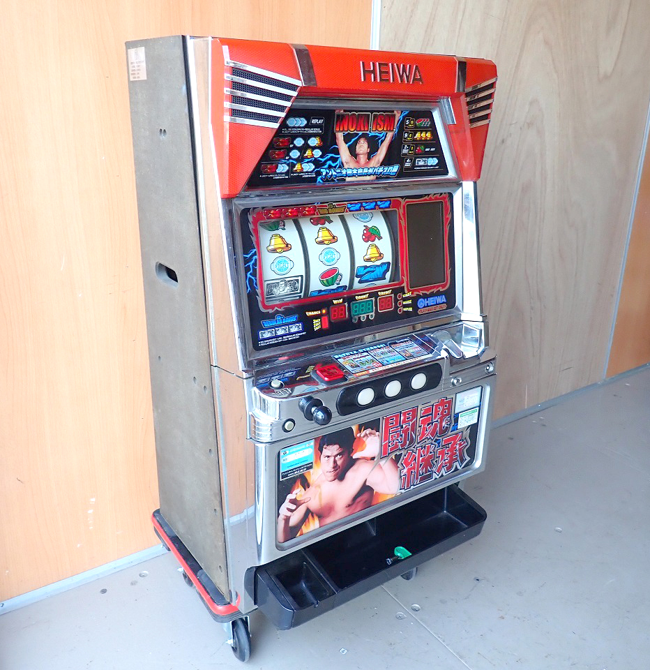 パチスロ台 HEIWA アントニオ猪木自身がパチスロ機 闘魂継承 平和