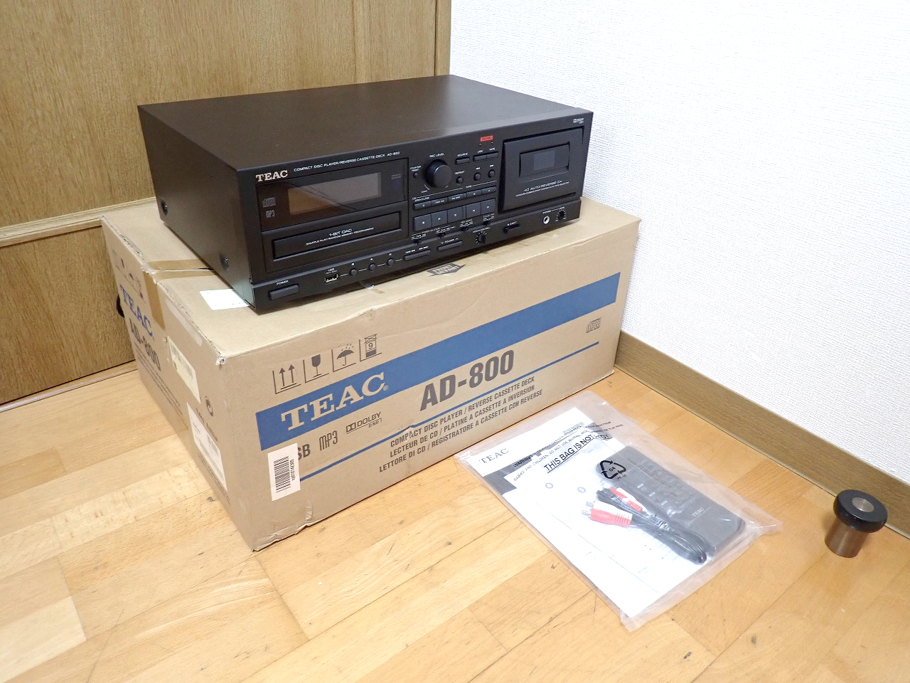 CDプレーヤー カセットデッキ TEAC AD-800 ティアック 1-BIT DAC