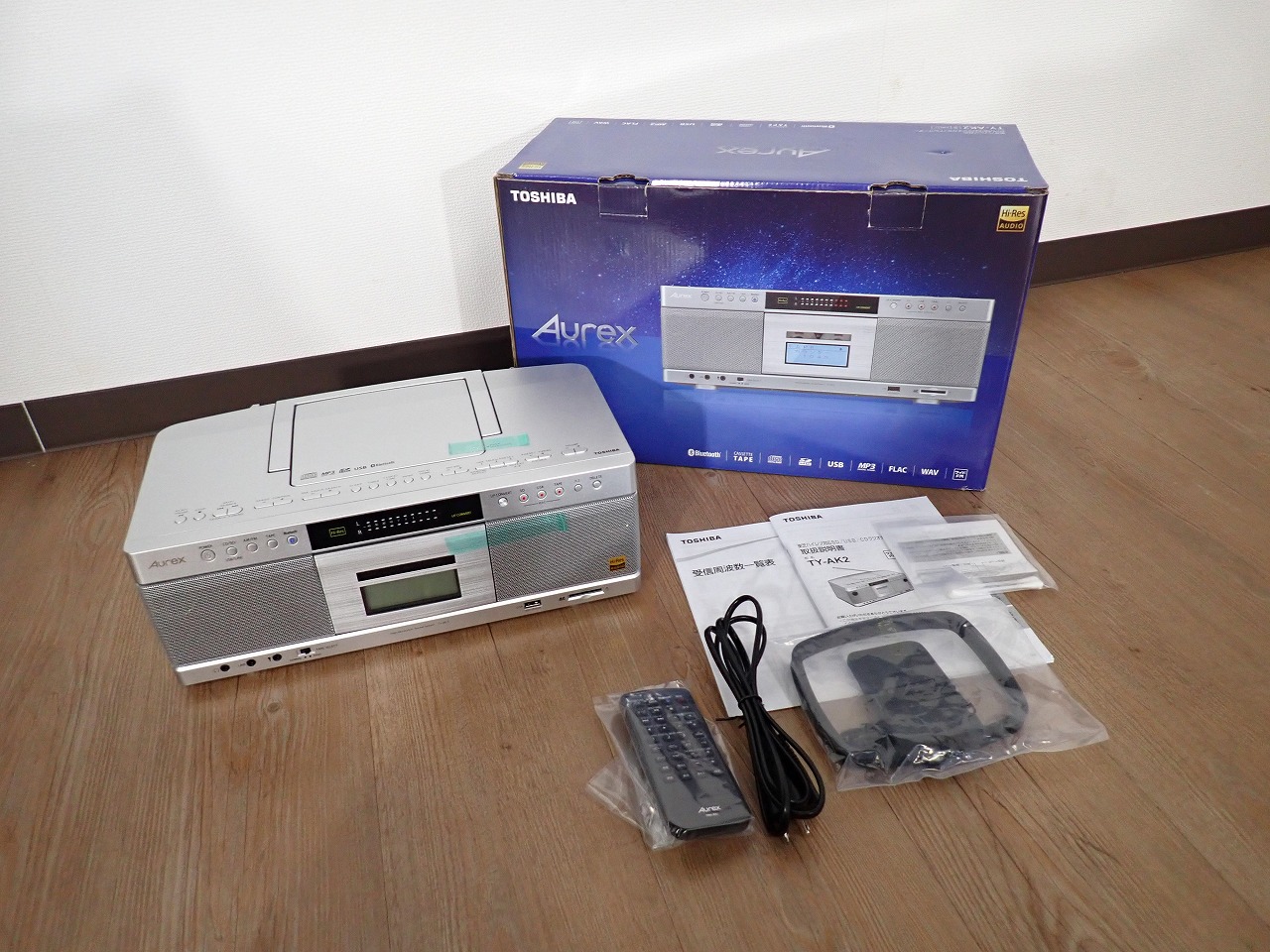 CDラジカセ TOSHIBA Aurex TY-AK2 東芝 ハイレゾ CD カセットテープ