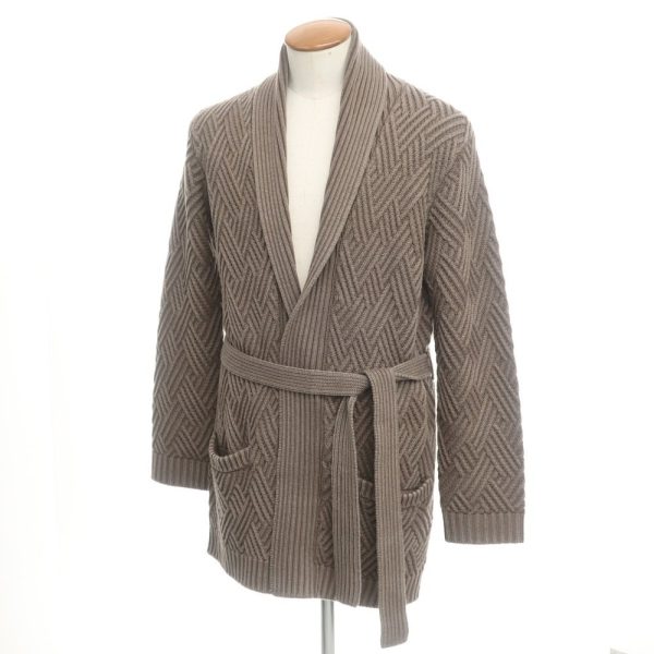 LARDINI（ラルディーニ）カーディガン/ショールカラー/アッシュ