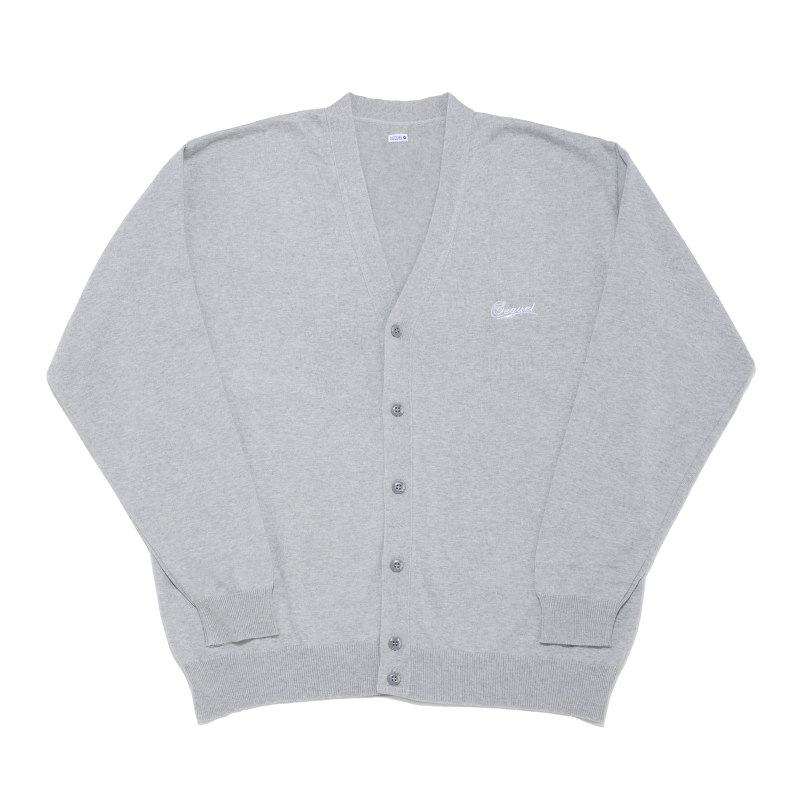SEQUEL - 【Last1点 XL】 SQ-24SS-KN-02 KNIT CARDIGAN GRAY | River