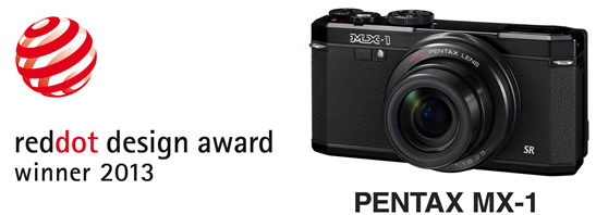 コンパクトデジタルカメラ『PENTAX MX-1』が「レッドドット・デザイン