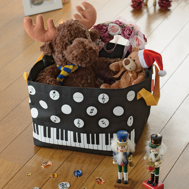 Piano line 収納ボックス（水玉）｜ピアノデザイン アイテム｜在庫対応