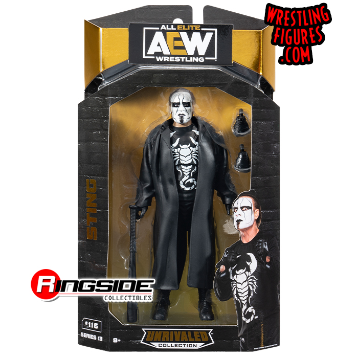Sting - AEW Unrivaled 13 Toy Wrestling Action Figure by Jazwares!
