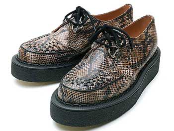 ジョージコックス3588ブラウンベージュパイソン／ROCK SHOES COMPANY