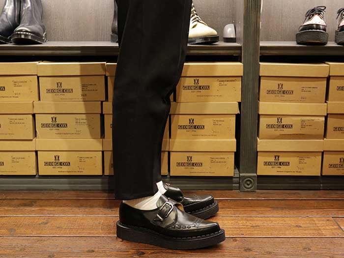 ジョージコックス 3976 DIANO MONK ブラックレザー ブラック