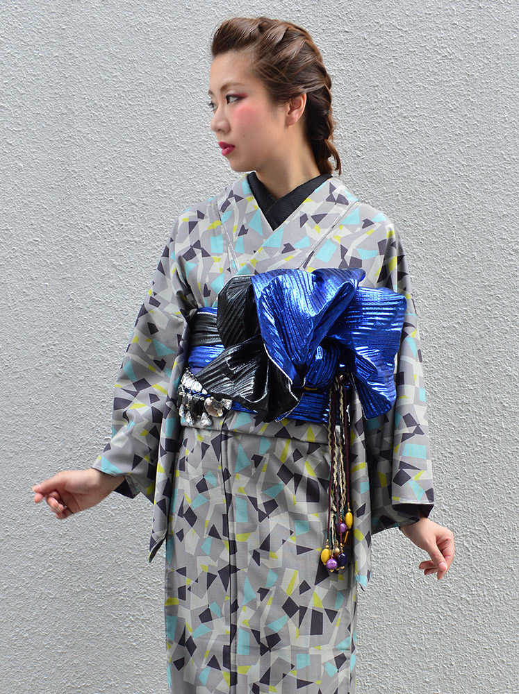 商品「ギラ☆ヘコ」RumiRockメタリック兵児帯｜Rumi Rock