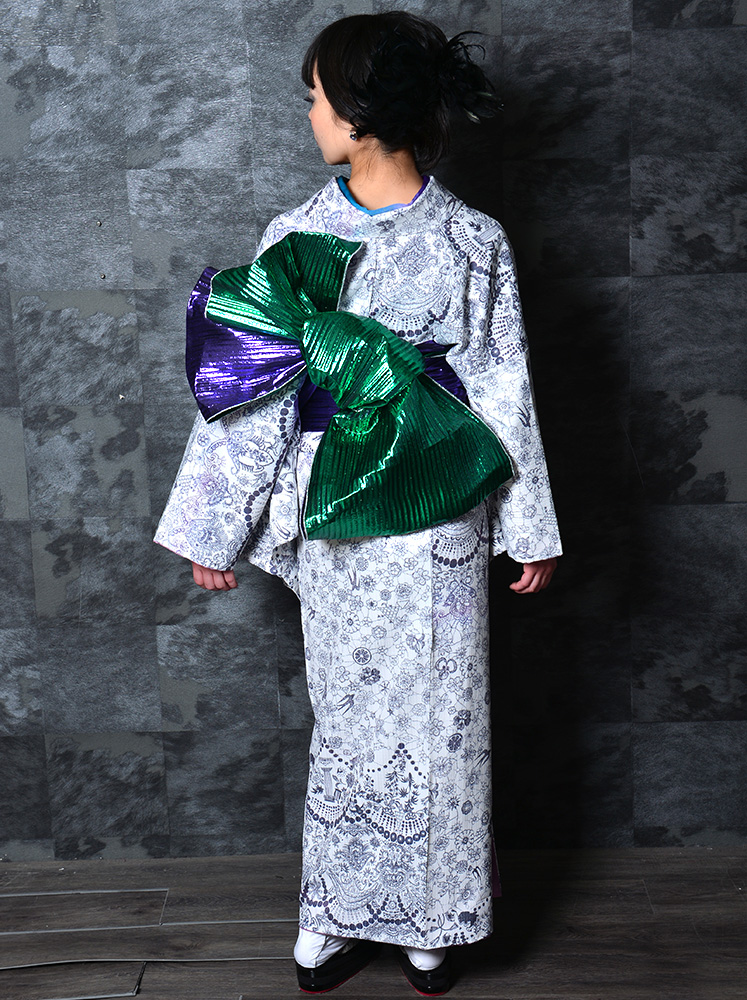 商品「ギラ☆ヘコ」RumiRockメタリック兵児帯｜Rumi Rock