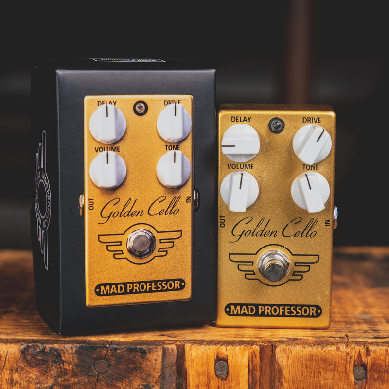 Mad Professor Golden Cello Overdrive/Tape Echo Effect Pedal w/ Box - U