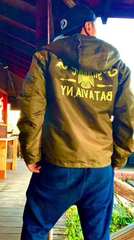 GUNZ ガンズ ナイロンフードボアジャケット A.Green - PHILLIP66