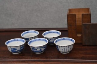 大明嘉靖年製銘 染付煎茶碗 買取価格相場｜骨董品買取 緑和堂