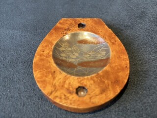 道場宗廣 『秋草蒔絵花梨造り 琵琶香合』 ｜骨董品買取 緑和堂