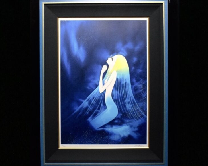 松本零士 『テレサの祈り』 シルクスクリーン ｜骨董品買取 緑和堂