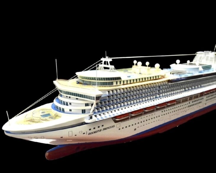 プリンセス・クルーズ ダイヤモンド・プリンセス 1/350 模型 ｜骨董品