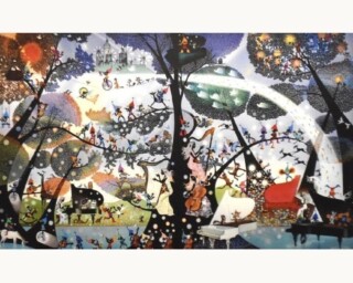 藤城清治『こびとの楽園』 ｜骨董品買取 緑和堂