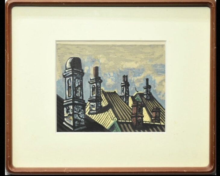 田川憲 木版画 風景 ｜骨董品買取 緑和堂