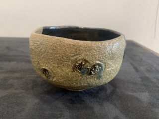 九代 大樋長左衛門 作「数印黒茶碗」鵬雲斎 書付 をお譲り頂きました