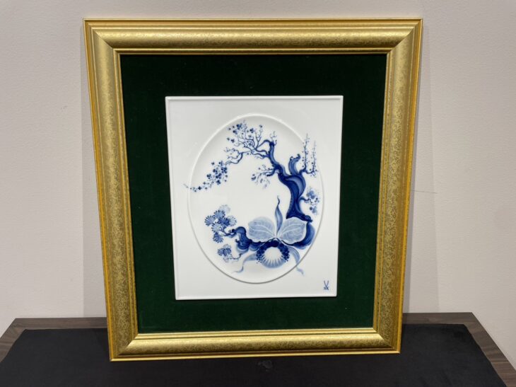 マイセン ブルーオーキッド 陶板画』 ｜骨董品買取 緑和堂