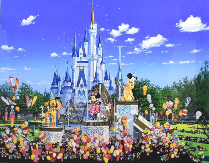 ヒロ・ヤマガタ作 『ディズニーランドの午後』 ｜骨董品買取 緑和堂