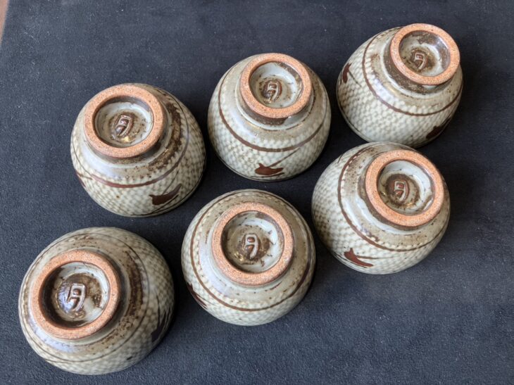 島岡達三 『地釉象嵌縄文煎茶器』 ｜骨董品買取 緑和堂