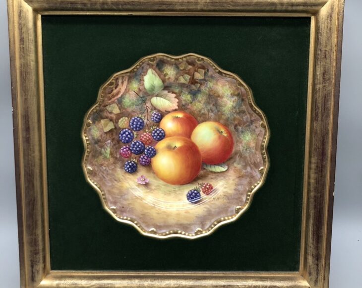 ロイヤルウースター『ペインテッド・フルーツ 絵皿』 ｜骨董品買取 緑和堂