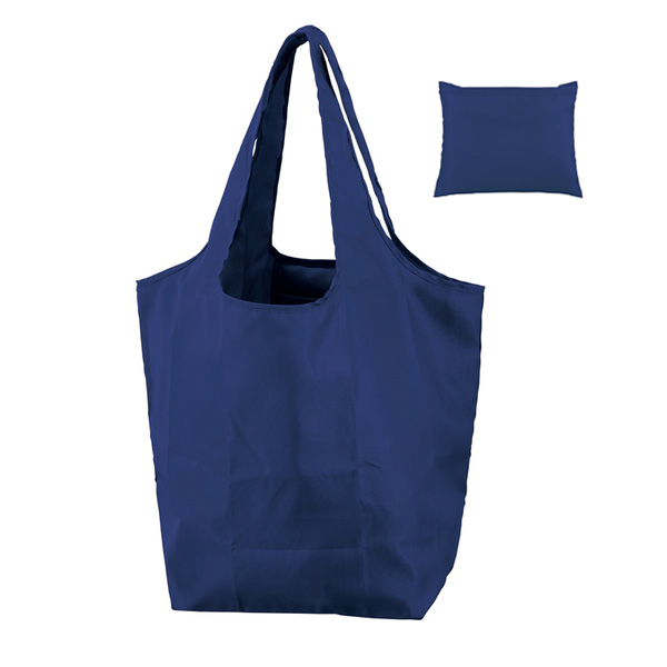 セルトナ・マチ広ラージポータブルエコバッグ（ブラック） | 販促品