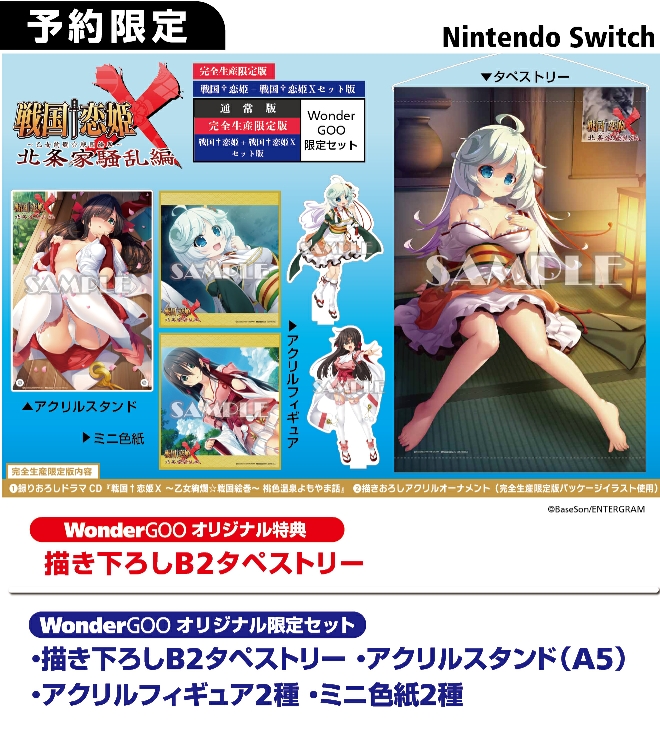 Nintendo Switch 戦国†恋姫X ～乙女絢爛☆戦国絵巻～ 北条家騒乱編