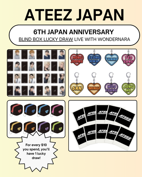 12/21 ATEEZ JAPAN FANCLUB] 6th Anniversary Blind Box Lucky Draw