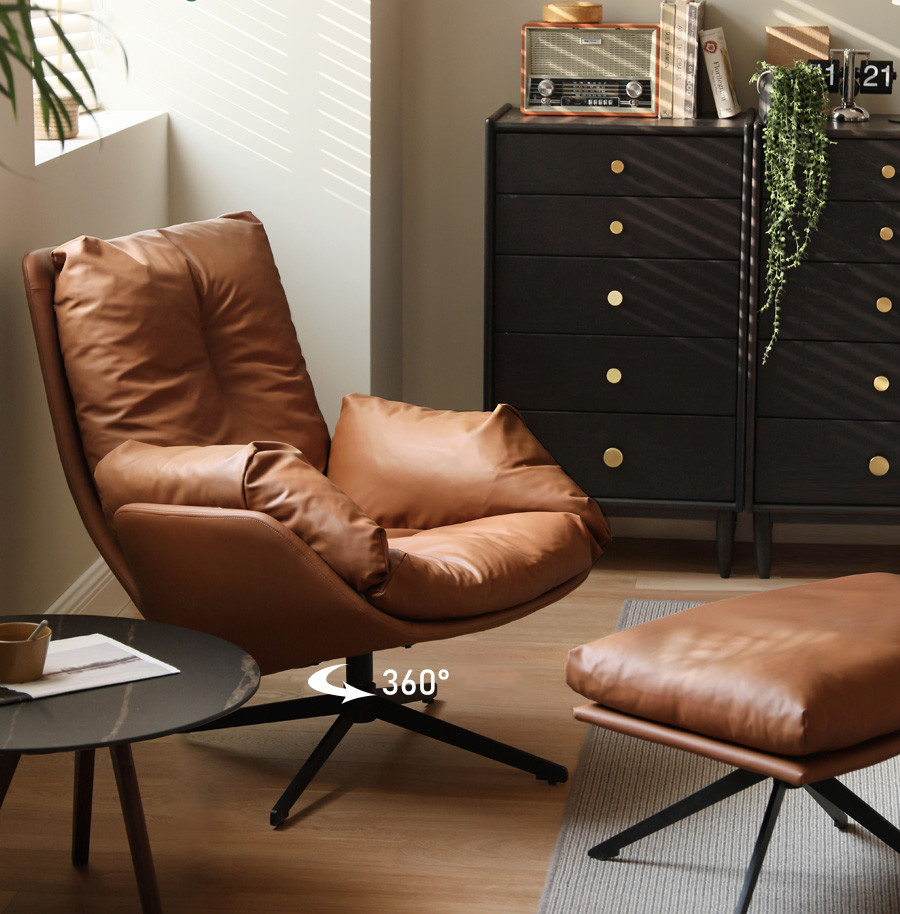 リクライニングソファ 1人掛けソファチェア フェザークッション 高品質