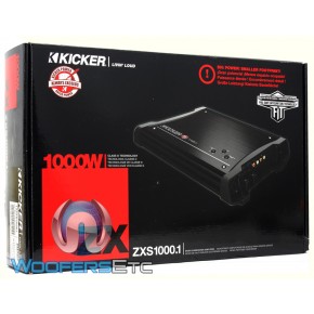 ZXS1000.1 - Kicker Monoblock 1000W RMS Class D ZX Series Amplifier