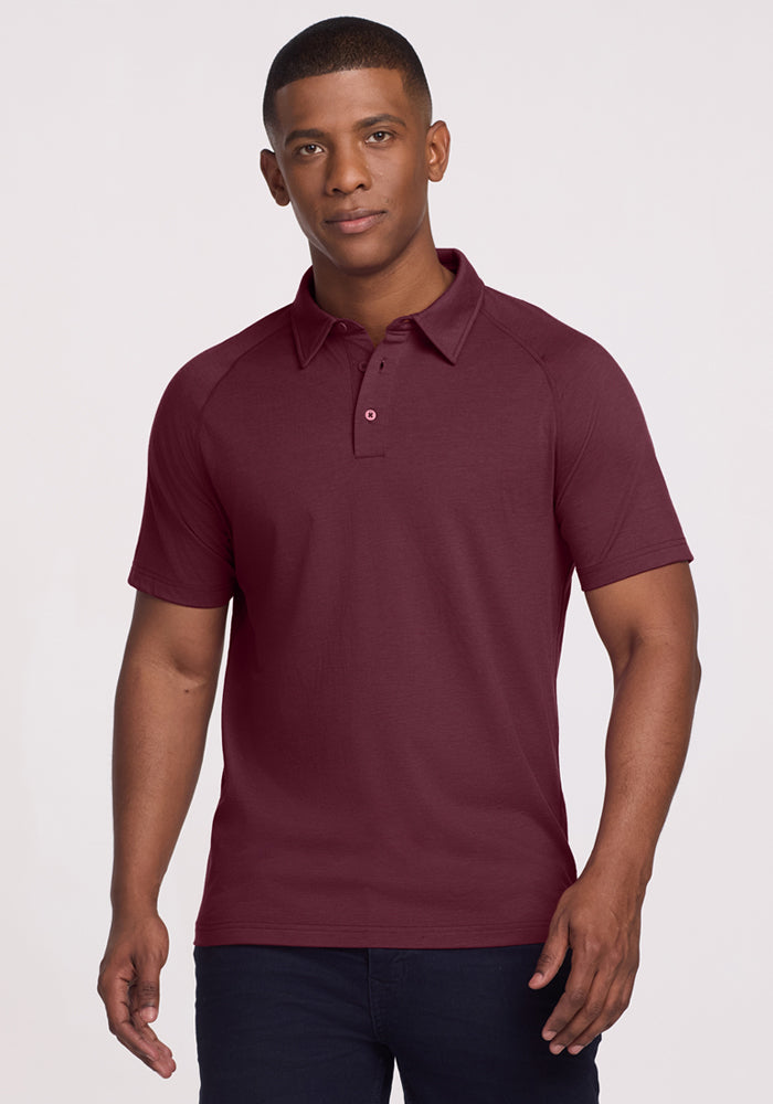 Mens Merino Wool Polo Shirt - Woolx Summit - Free Shipping