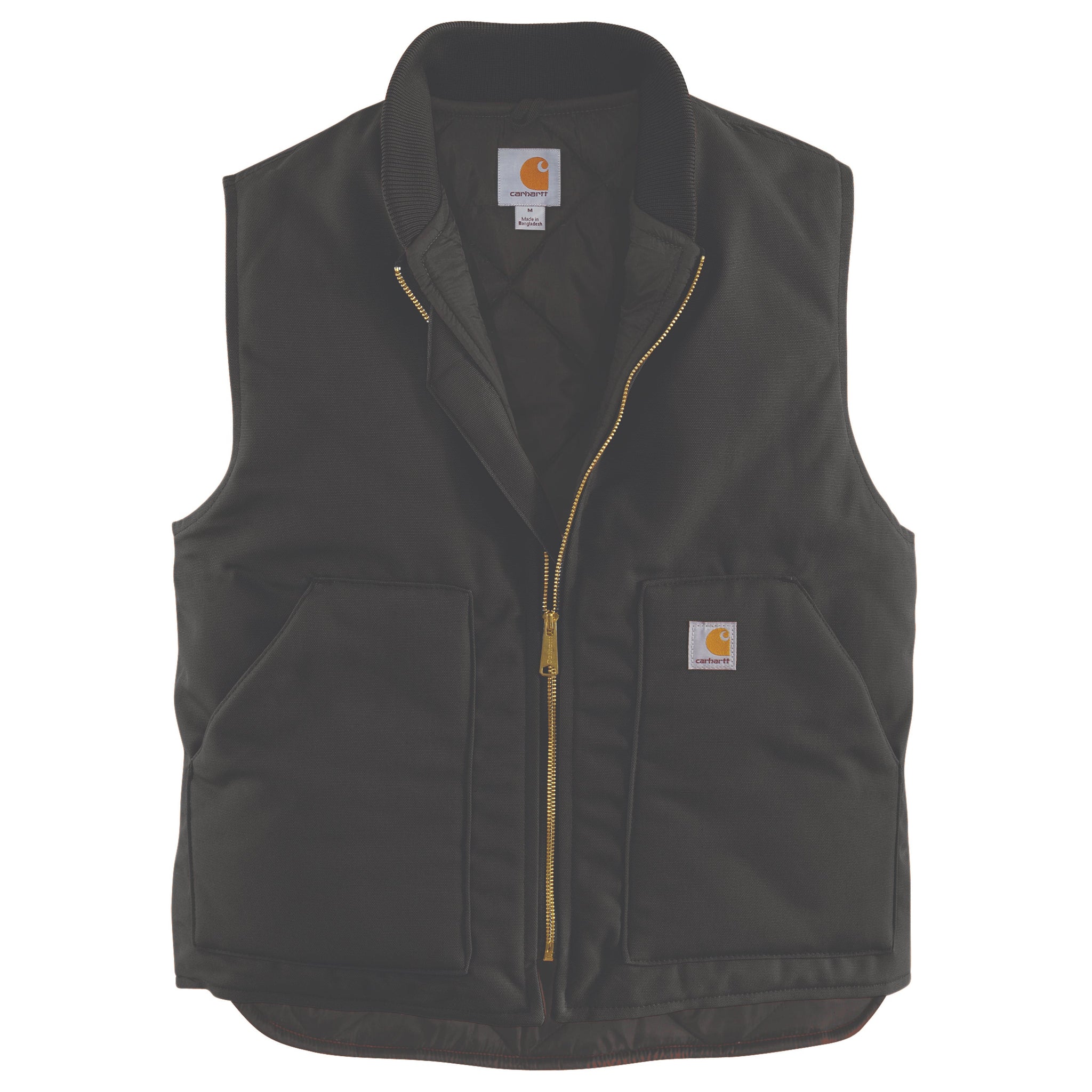 Carhartt Men's V01 Relaxed Fit Firm Duck Insulated Zip Vest - Work