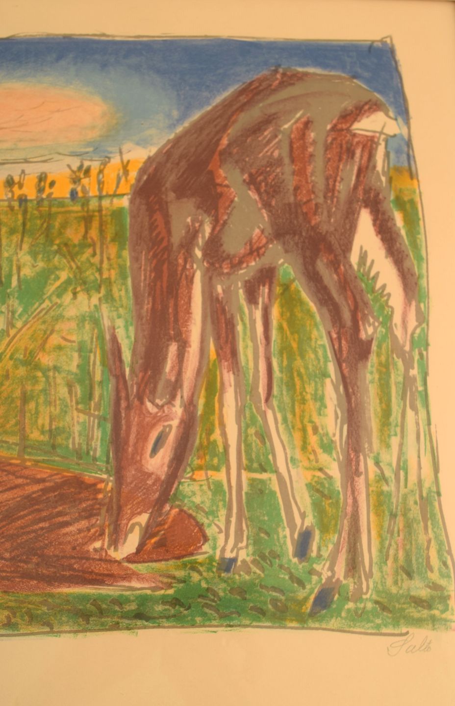 岡村達夫 作 石仏 15号油絵