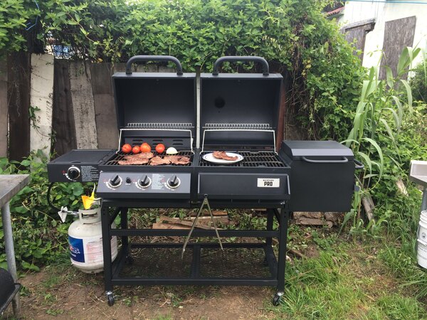 Backyard Pro GC3023E Portable Outdoor Gas and Charcoal Grill