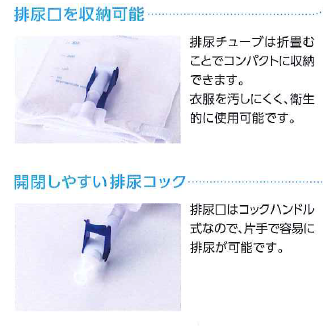 クリニーレッグバッグ NSタイプ 750ml 未滅菌 バラ / ウエル・カム