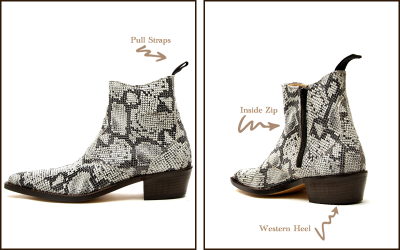 トラッカーズ（TRAKAR'S）14302 Python（パイソンプリント・型押し）の