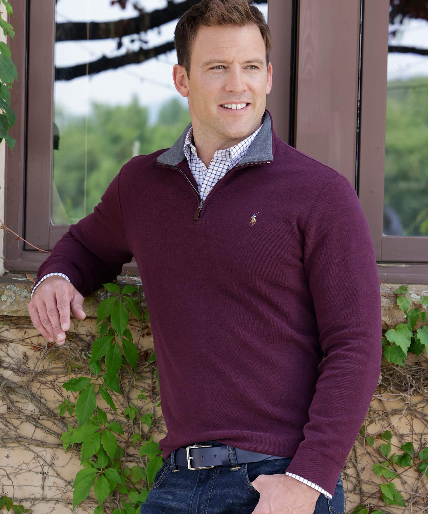 Polo Ralph Lauren Big & Tall Estate Rib Half-Zip Sweatshirt