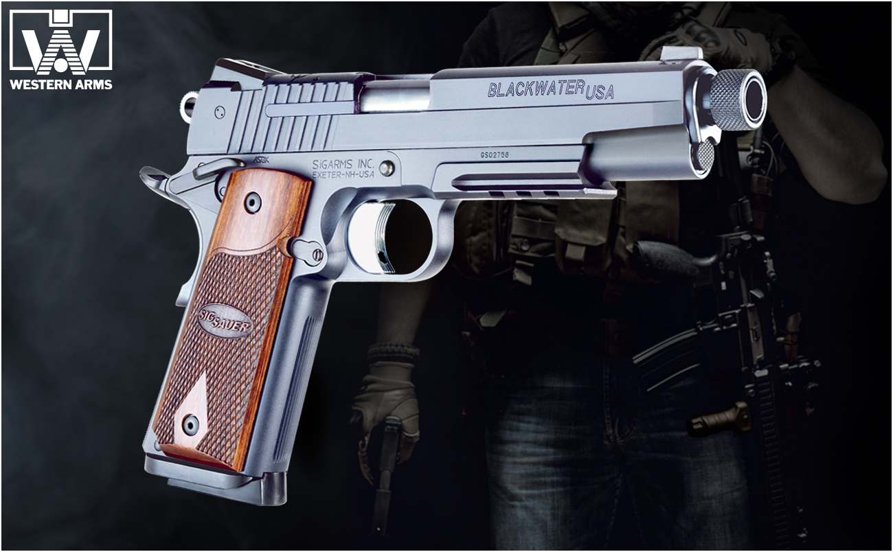 WA SIG1911 ブラックウォーター アルタモントグリップ付」絶賛発売中