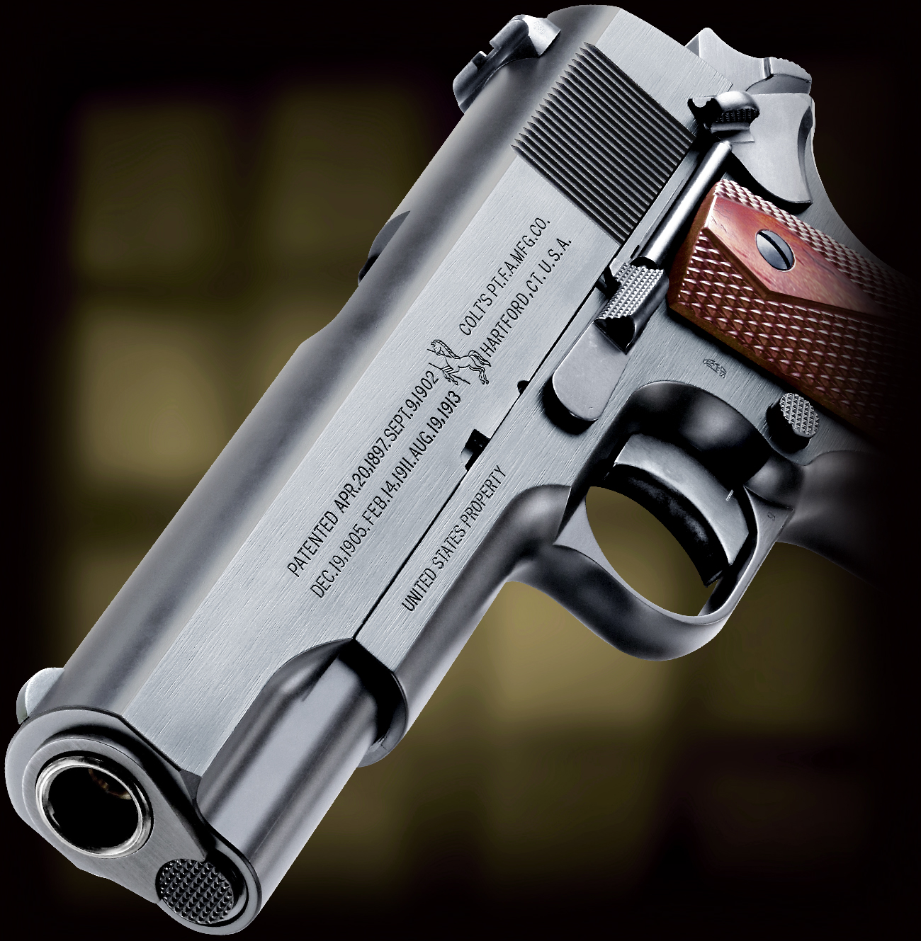 人気ランキング第2位「WA【コルト】M1911 ブラックアーミー 木製