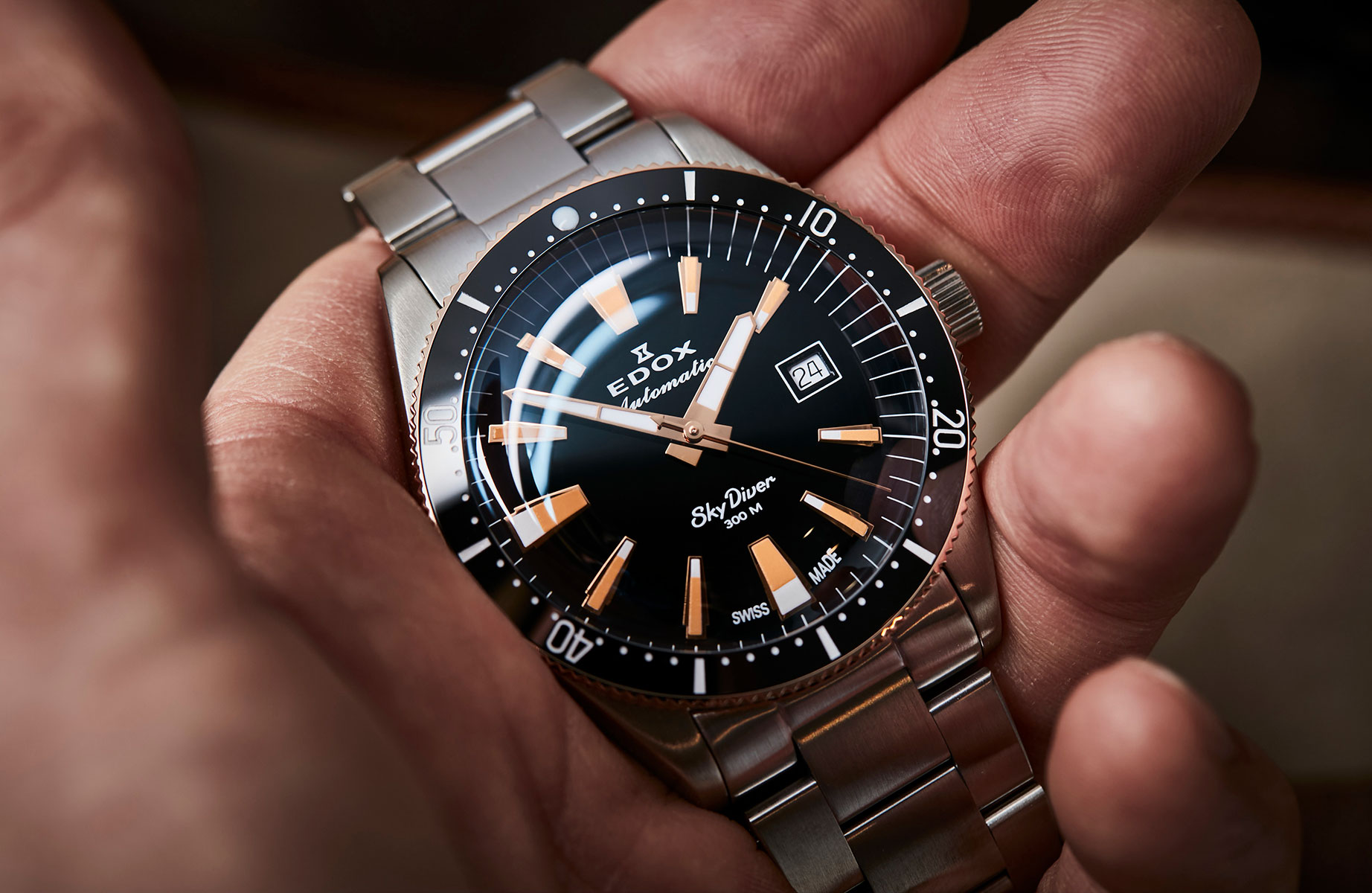 Edox Skydiver Date Automatic Limited Edition 80126-357RNM-NIRB