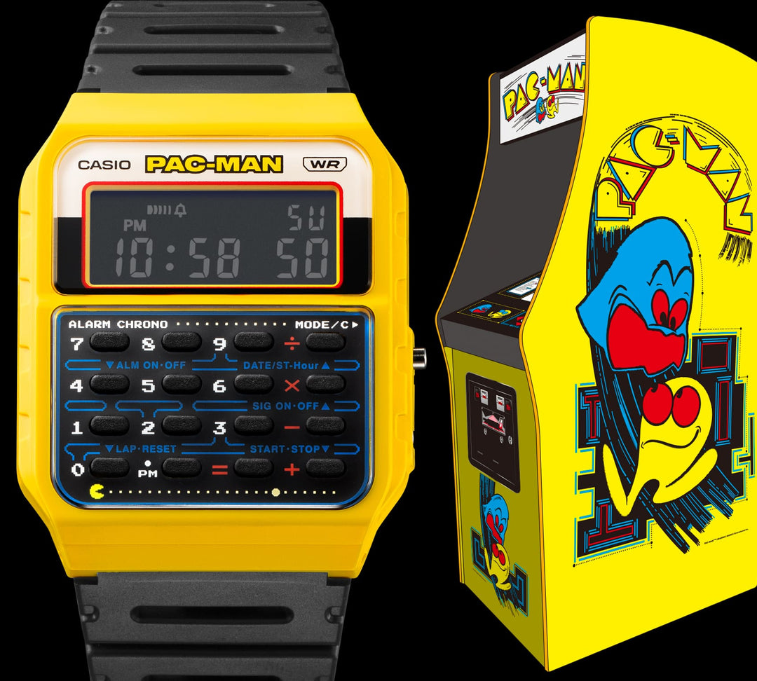 Casio Standard CA53W Pac-Man Anniversary Digital Yellow | Watches.com